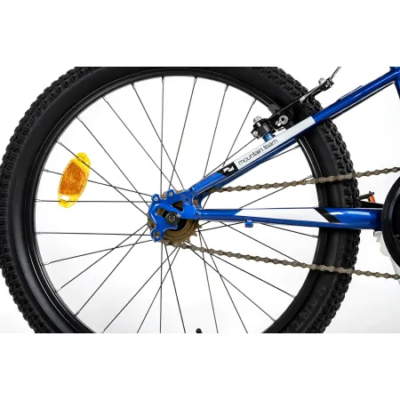 Bicicletta Single Speed 20" Blu Freni V-Brake Alluminio Telaio Hi-Ten