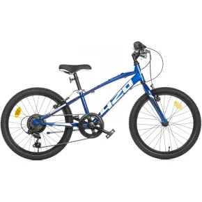 Bicicletta 20" Cambio Shimano 6v Blu con Freni V-Brake Telaio Hi-Ten