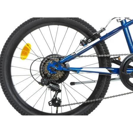 Bicicletta 20" Cambio Shimano 6v Blu con Freni V-Brake Telaio Hi-Ten