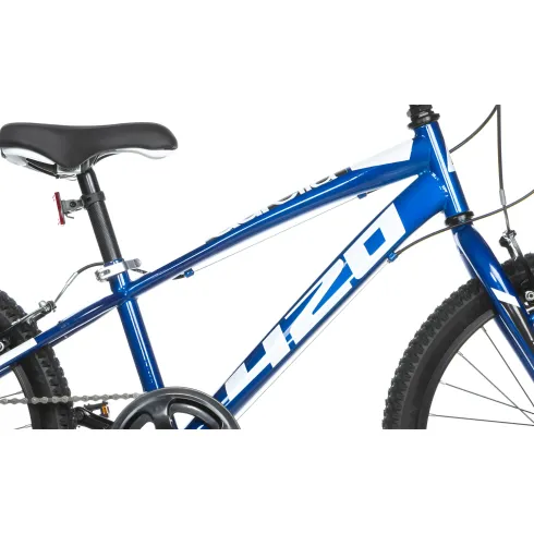 Bicicletta 20" Cambio Shimano 6v Blu con Freni V-Brake Telaio Hi-Ten