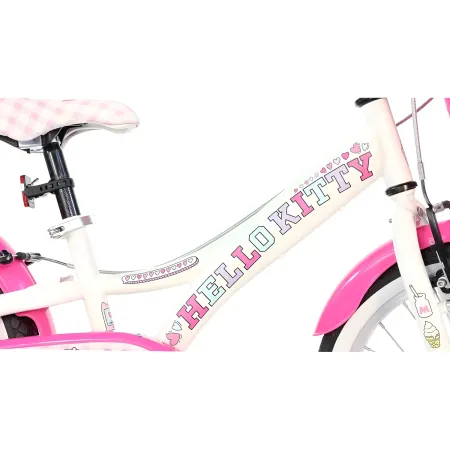 Bicicletta per Bambini 20" Hello Kitty Bianco con Cestino Copricatena