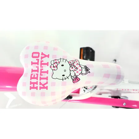 Bicicletta per Bambini 20" Hello Kitty Bianco con Cestino Copricatena