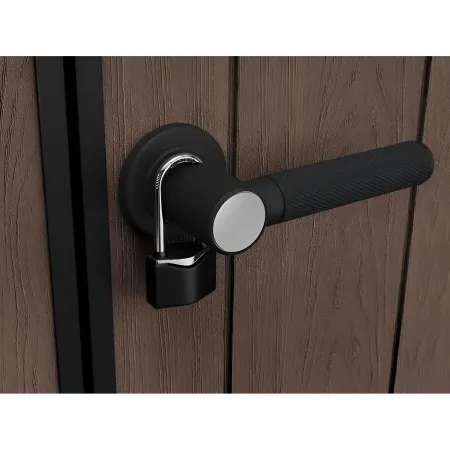 Keter Newton Plus Casetta da Giardino PVC Effetto Legno 230x224 Finestre