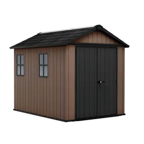 Keter Newton Plus Casetta da Giardino 230x287 PVC Effetto Legno 2 Ante 2
