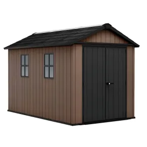 Keter Newton Plus Casetta da Giardino 230x350 PVC Effetto Legno 2 Ante 2