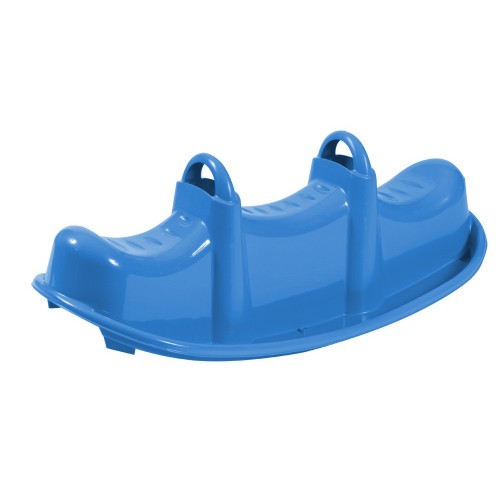 Dondolo Triplo Plastica 3 Posti Gioco Cavalcabile da Giardino per Bambini