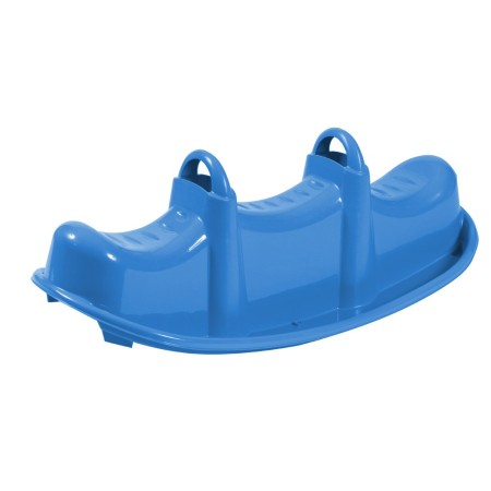 Dondolo Triplo Plastica 3 Posti Gioco Cavalcabile da Giardino per Bambini