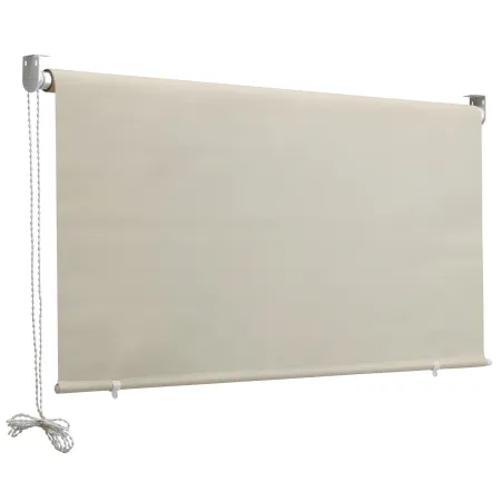 Tenda da Sole a Caduta 200x250 Beige Rullo Alluminio Soffitto Terrazzo Balcone