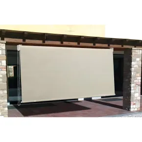 Tenda da Sole a Caduta 200x250 Beige Rullo Alluminio Soffitto Terrazzo Balcone 2