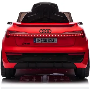 Macchina Elettrica per Bambini Audi Q8 Rosso Luci LED e Telecomando 2