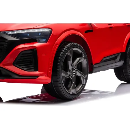 Macchina Elettrica per Bambini Audi Q8 Rosso Luci LED e Telecomando
