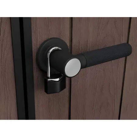 Keter Newton Plus Casetta da Giardino 230x539 PVC Effetto Legno 2 Ante