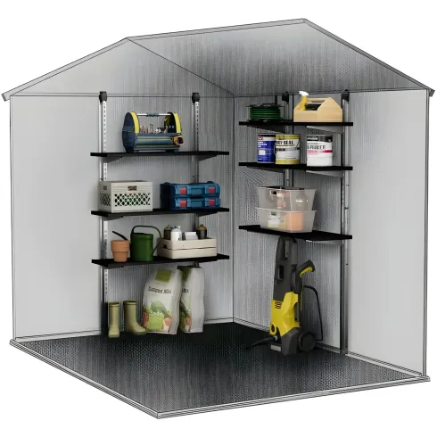 Kit Scaffali per Casetta da Giardino Keter 3 Mensole Modulari 100x30