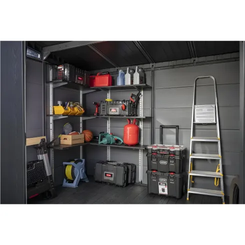 Kit Scaffali per Casetta da Giardino Keter 3 Mensole Modulari 100x30