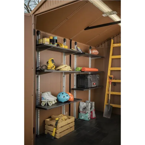 Kit Scaffali per Casetta da Giardino Keter 3 Mensole Modulari 100x30