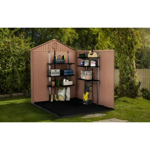 Kit Scaffali per Casetta da Giardino Keter 3 Mensole Modulari 100x30