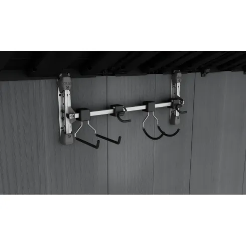 Kit Appendi Attrezzi Keter per Casette da Giardino 4 Ganci 74x15x30cm