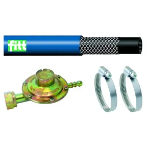 Kit per Stufa a Gas ad Infrarossi GPL Regolatore Tubo Pressione Fascette Bombola | BricoShop24