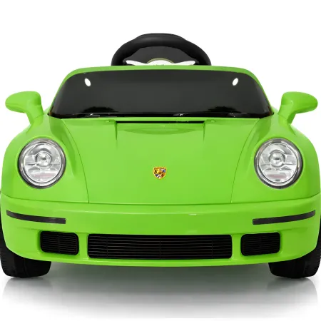 Auto Elettrica per Bambini Verde Porsche Tuning Ruf Telecomando e LED