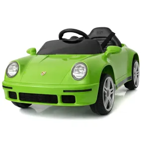 Auto Elettrica per Bambini Verde Porsche Tuning Ruf Telecomando e LED