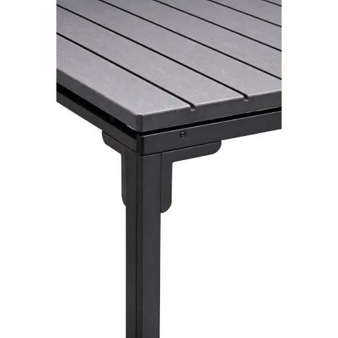 Tavolo Allungabile 180/240 Acciaio Antracite Effetto Legno da Esterno