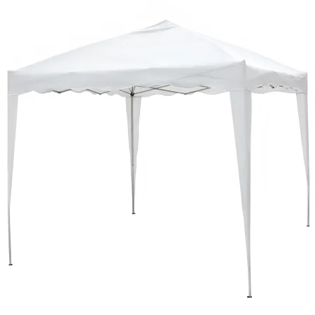 Gazebo 3x2 Pieghevole Bianco da Giardino Richiudibile con Borsa