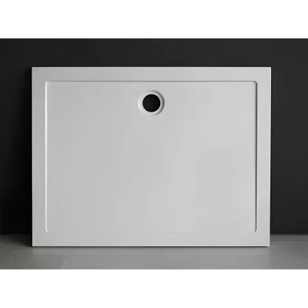 Piatto Doccia Acrilico 70X90CM 5cm Rettangolare Bianco con Piletta