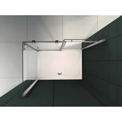 Piatto Doccia Acrilico 70X90CM 5cm Rettangolare Bianco con Piletta