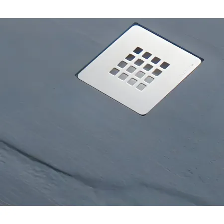 Piatto Doccia Nero Rettangolare 80X100 CM Ardesia Effetto Pietra Slim
