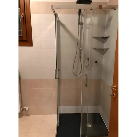 Piatto Doccia Nero Rettangolare 80X100 CM Ardesia Effetto Pietra Slim