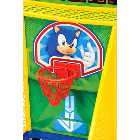 Gioco Arcade da Tavolo per Bambini Sonic Basket Elettronico Luci Suoni