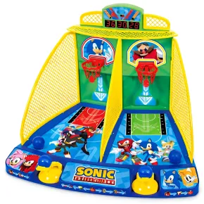 Gioco Arcade da Tavolo per Bambini Sonic Basket Elettronico Luci Suoni