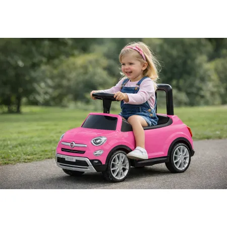 Macchina Cavalcabile per Bambini Fiat 500X Rosa Primi Passi con Suoni