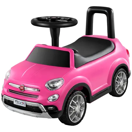 Macchina Cavalcabile per Bambini Fiat 500X Rosa Primi Passi con Suoni