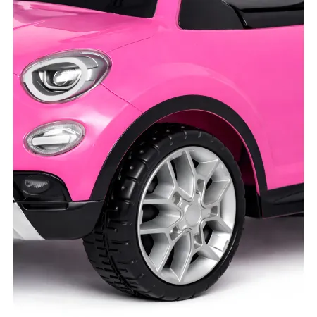 Macchina Cavalcabile per Bambini Fiat 500X Rosa Primi Passi con Suoni
