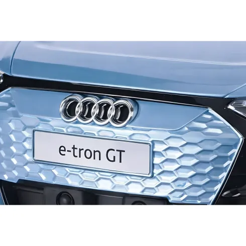 Auto Elettrica per Bambini Audi eTron GT Azzurro con Radiocomando LED