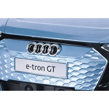 Auto Elettrica per Bambini Audi eTron GT Azzurro con Radiocomando LED