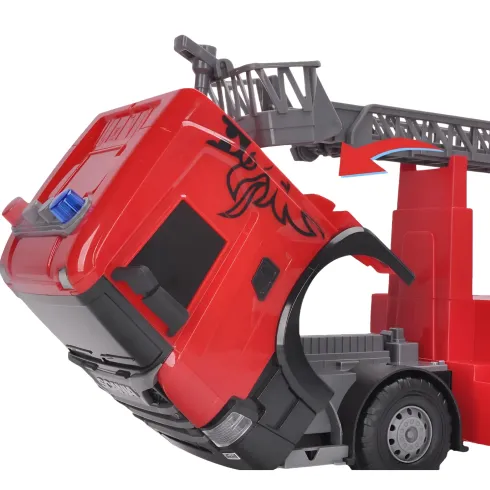Camion dei Pompieri a Frizione Giocattolo Scania con Luci Suoni Rosso