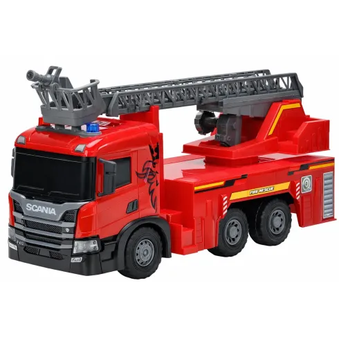 Camion dei Pompieri a Frizione Giocattolo Scania con Luci Suoni Rosso