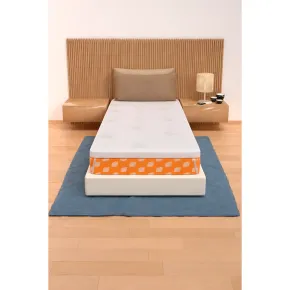 Topper Memory Foam Materasso Singolo 80x190 cm h5 Sfoderabile Aloe 2