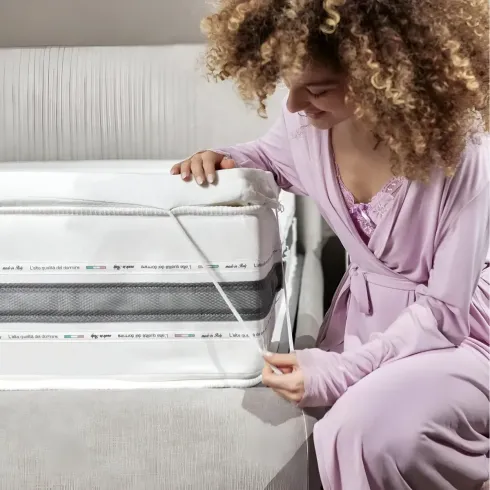 Topper Memory Foam Materasso Singolo 80x200 cm h5 Sfoderabile Aloe