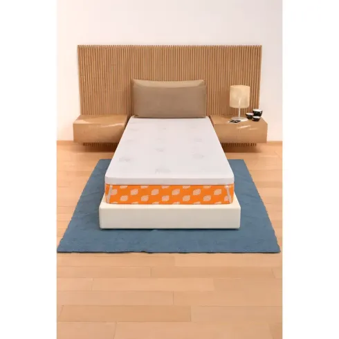 Topper Memory Foam Materasso Singolo 90x190 cm h5 Sfoderabile Aloe