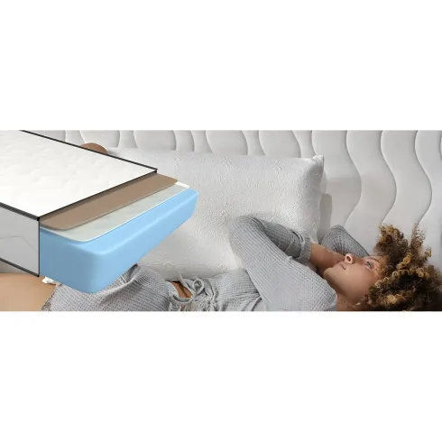 Materasso Waterfoam Singolo 90x200 cm h12 cm Ortopedico Anallergico