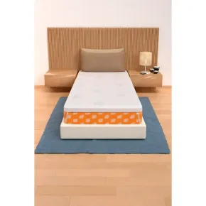 Topper Memory Foam Materasso Singolo 90x200 cm h5 Sfoderabile Aloe 2