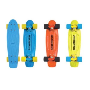 Skateboard Street Cruizer in PP 57cm Ruote PVC 50kg 3 Colori Disponibili Skate 