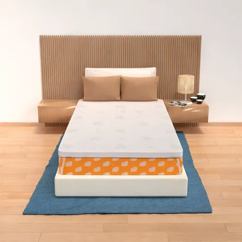 Topper Memory Foam Una Piazza e Mezza 120x195 cm h5 Sfoderabile Aloe