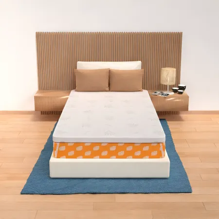 Topper Memory Foam Una Piazza e Mezza 120x195 cm h5 Sfoderabile Aloe