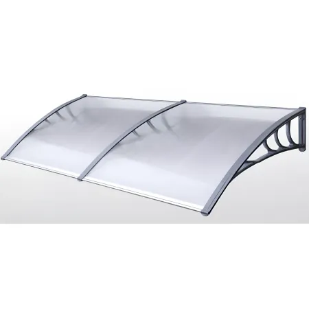 Tettoia 130x100 Modulare in Policarbonato Compatto Satinato Copertura Pensilina