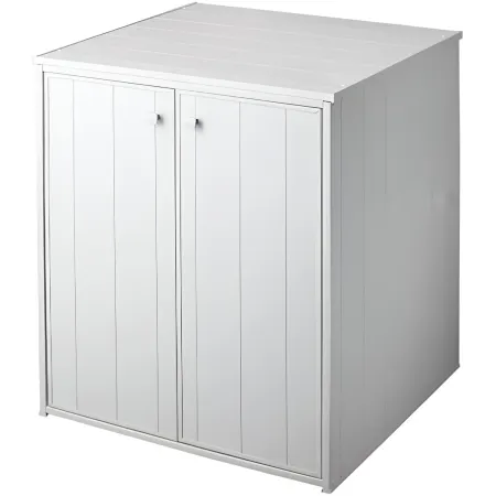 Mobile Copri Lavatrice Bianco in Resina Pvc da Bagno  | Bricoshop24