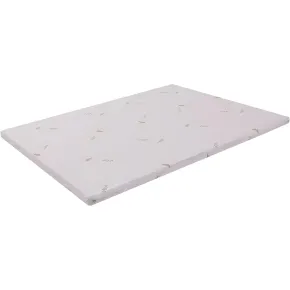 Topper Memory Foam alla Francese 140x190 cm h5 Sfoderabile Aloe
